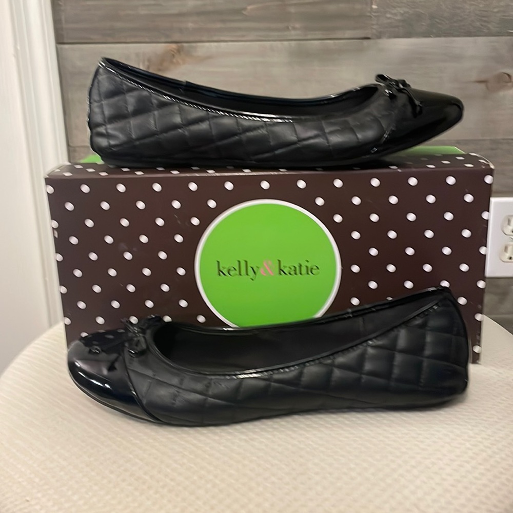 Kelly&Katie Camille Ballet Flat Black Size 9